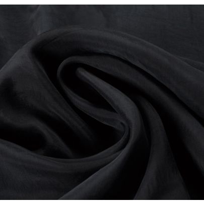 100% Silk Navy Fabric