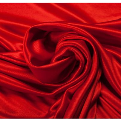 Mario Boselli Viscose Red Fabric