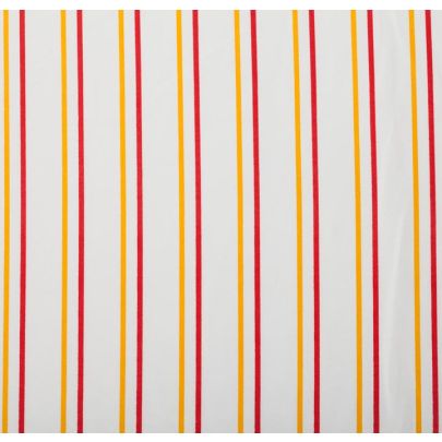 100% Polyester Fabric - Red and Yellow Stripes