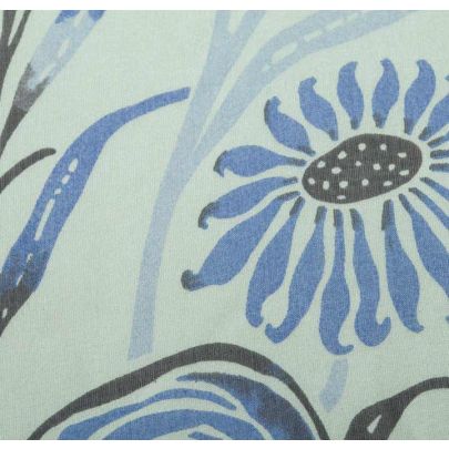 Vintage Designer 100% Silk Blue Print