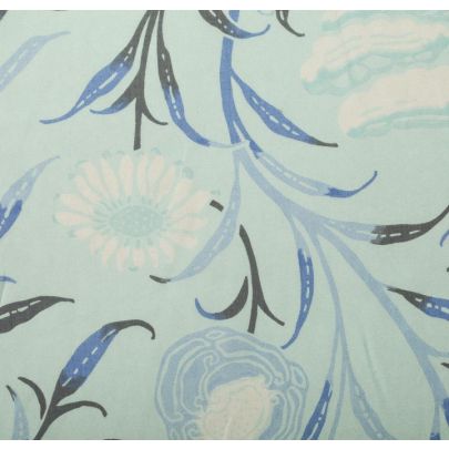 Vintage Designer 100% Silk Blue Print