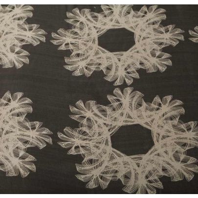 Vintage Jasper Conran 'Spiro' on silk crepe (sold as 90cm piece)