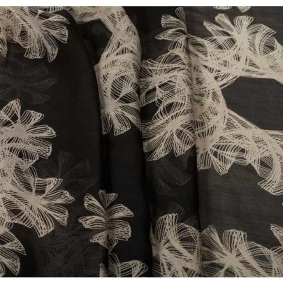 Vintage Jasper Conran 'Spiro' on silk crepe (sold as 1.35m piece)