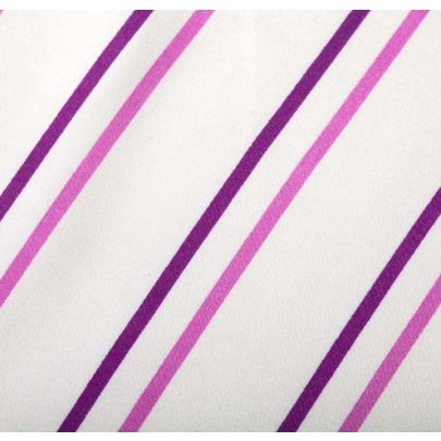 100% Polyester Fabric - Pink And Purple Stripes