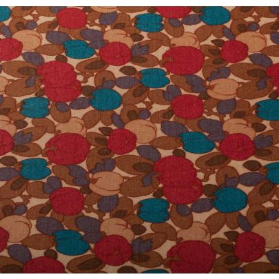 100% Rayon Jersey - Autumn Fruits Print Fabric