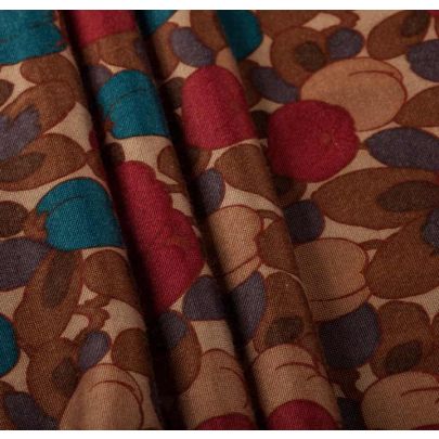 100% Rayon Jersey - Autumn Fruits Print Fabric