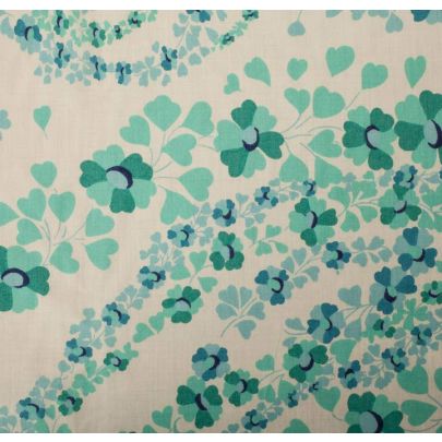 Liberty Art Fabric Aqua Florals Cotton