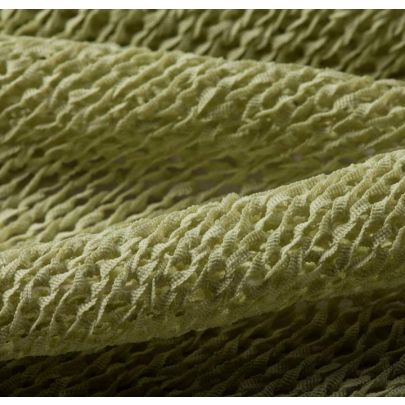 100% Polyamide Mesh Green Fabric
