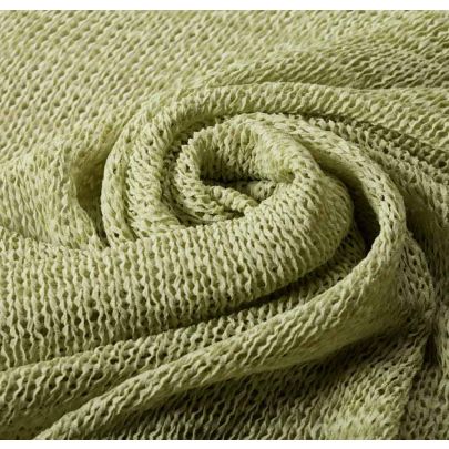 100% Polyamide Mesh Green Fabric