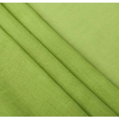 Silk Cotton Muslin Green Fabric