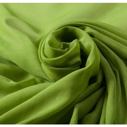 Silk Cotton Muslin Green Fabric