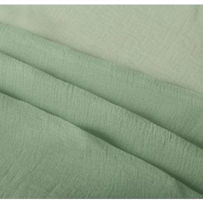 100% Silk Chiffon Green Fabric