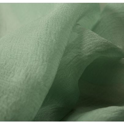 100% Silk Chiffon Green Fabric