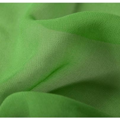 100% Silk Georgette Green Fabric