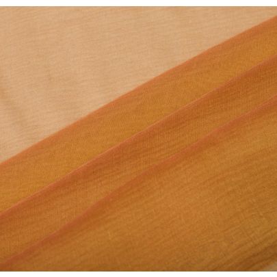 100% Silk Chiffon Yellow Fabric