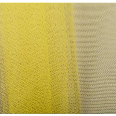100% Tulle Mesh Yellow Fabric