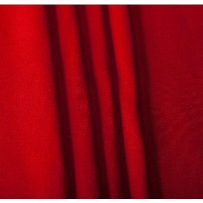 95% Cotton 5% Elastane Red Jersey Fabric