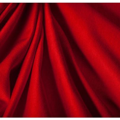 95% Cotton 5% Elastane Red Jersey Fabric