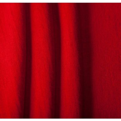 100% Polyester Slub Jersey Red Fabrics