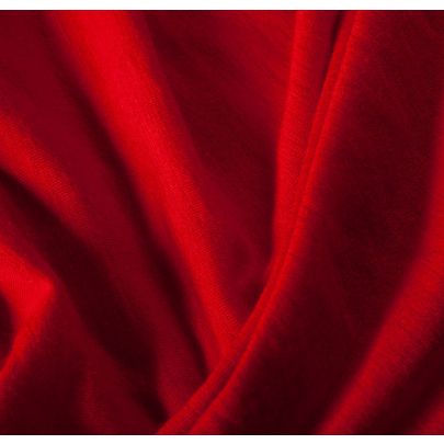 100% Polyester Slub Jersey Red Fabrics