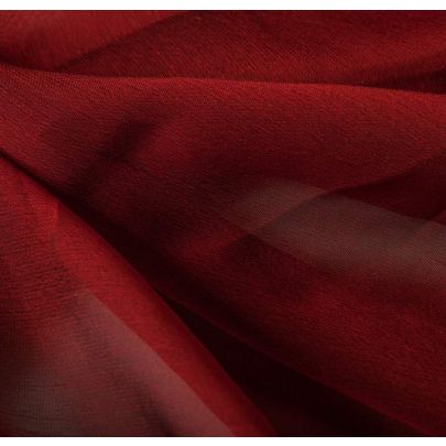 100% Silk Red Fabric