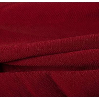 100% Polyamide Georgette Red Fabric