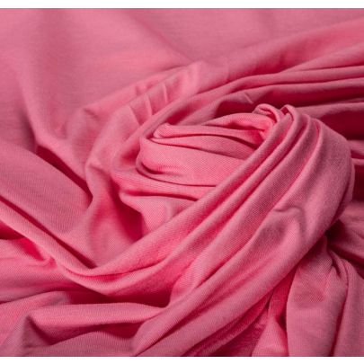 100% Rayon Slub Jersey Pink Fabric