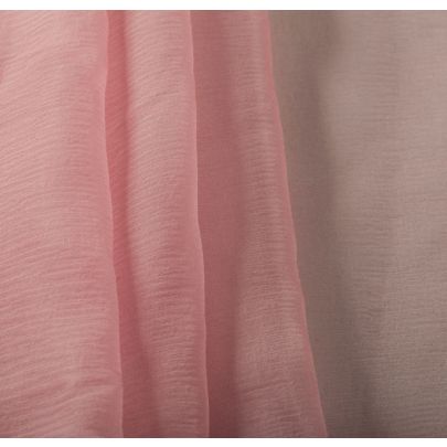 100% Silk Chiffon Pink Fabric