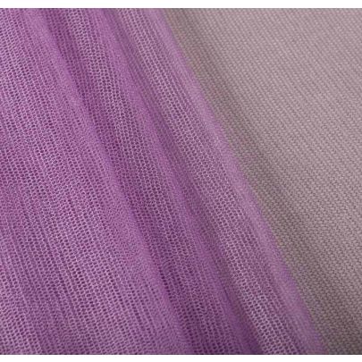 100% Tulle Soft Mesh Purple Fabric