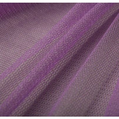100% Tulle Soft Mesh Purple Fabric