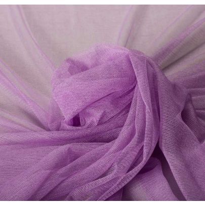 100% Tulle Soft Mesh Purple Fabric