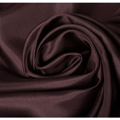 100% Silk Brown Fabric