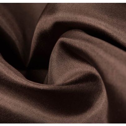 100% Silk Brown Fabric