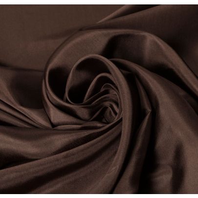 100% Silk Brown Fabric