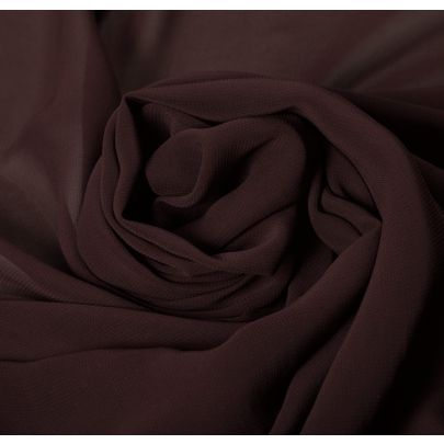 100% Rayon Georgette Brown Fabric