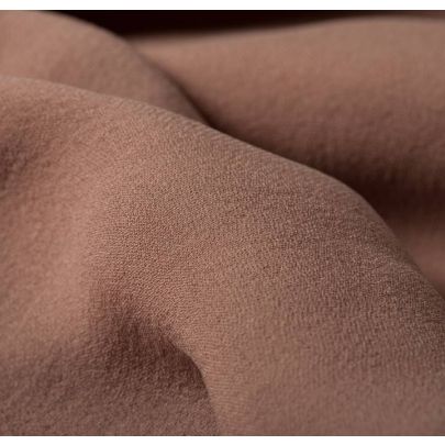 100% Silk Crepe Pink Fabric