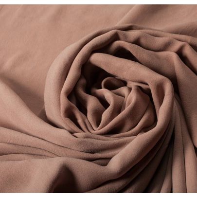 100% Silk Crepe Pink Fabric