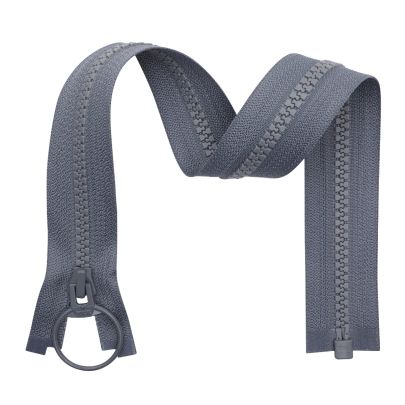 YKK Vislon Sports Open End Zip- Grey 40cm