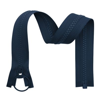 YKK Vislon Sports Open End Zip- Navy 40cm