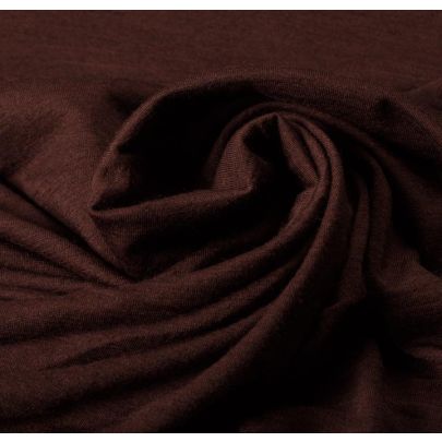 100% Wool Jersey Brown Fabric