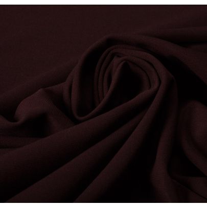 Rayon Poly Blend Brown Fabric