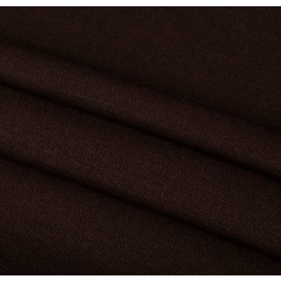 100% Wool Interlock Brown Fabric