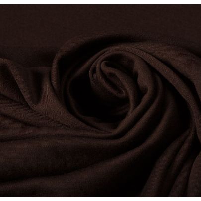100% Wool Interlock Brown Fabric