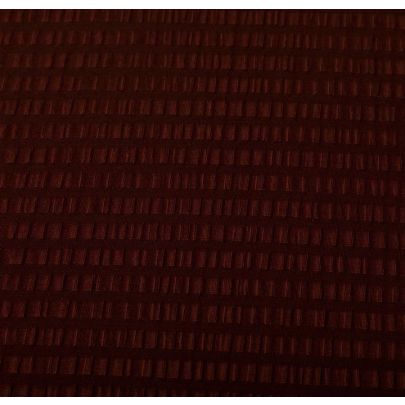 Elasticised Rayon Sear Sucker Brown Fabric