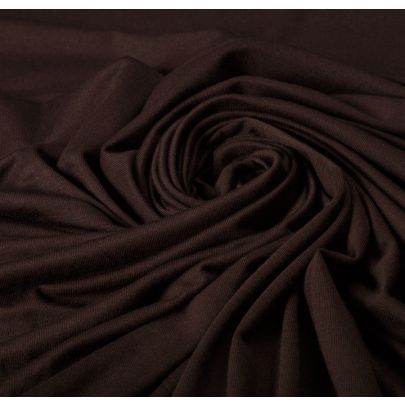100% Rayon Jersey Brown Fabric