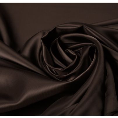 100% Rayon Lining Brown Fabric