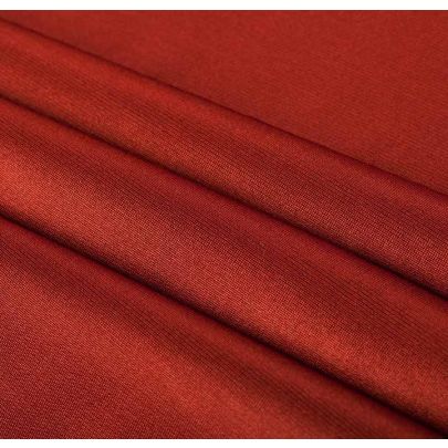 Rayon Polyester Blend Orange Fabric