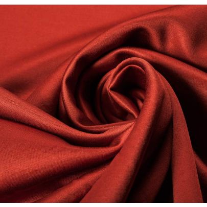 Rayon Polyester Blend Orange Fabric