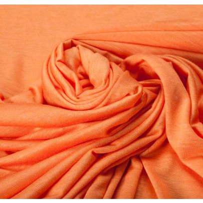 100% Rayon Orange Fabric