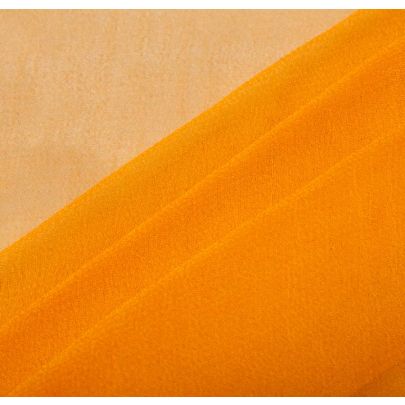 100% Silk Chiffon Orange Fabric